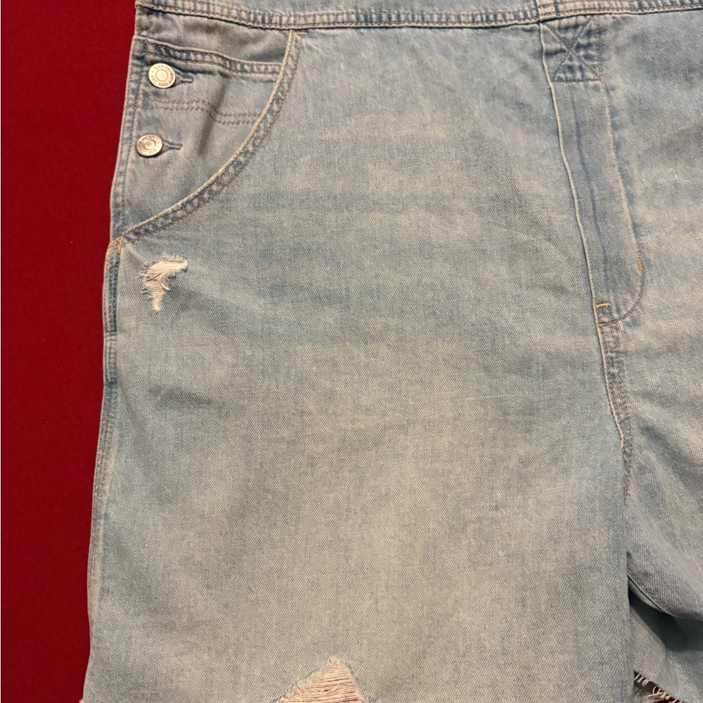GAP Denim Overall Shorts size XL - Picture 5 of 11